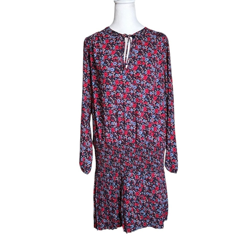 GAP Women Pleated Red Floral Dress M - Picture 3 of 17
